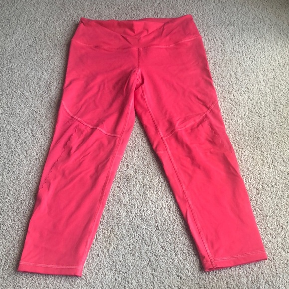 VICTORIA SECRET CORAL KNOCKOUT CAPRIS - Picture 1 of 7